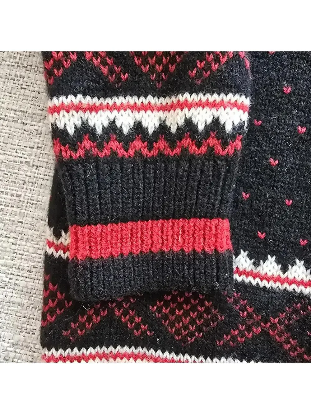 Polo Ralph Lauren Boys Sweater Moose Christmas Fair Isle Holiday Size 7